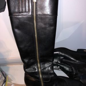 Michale Kors black leather boots